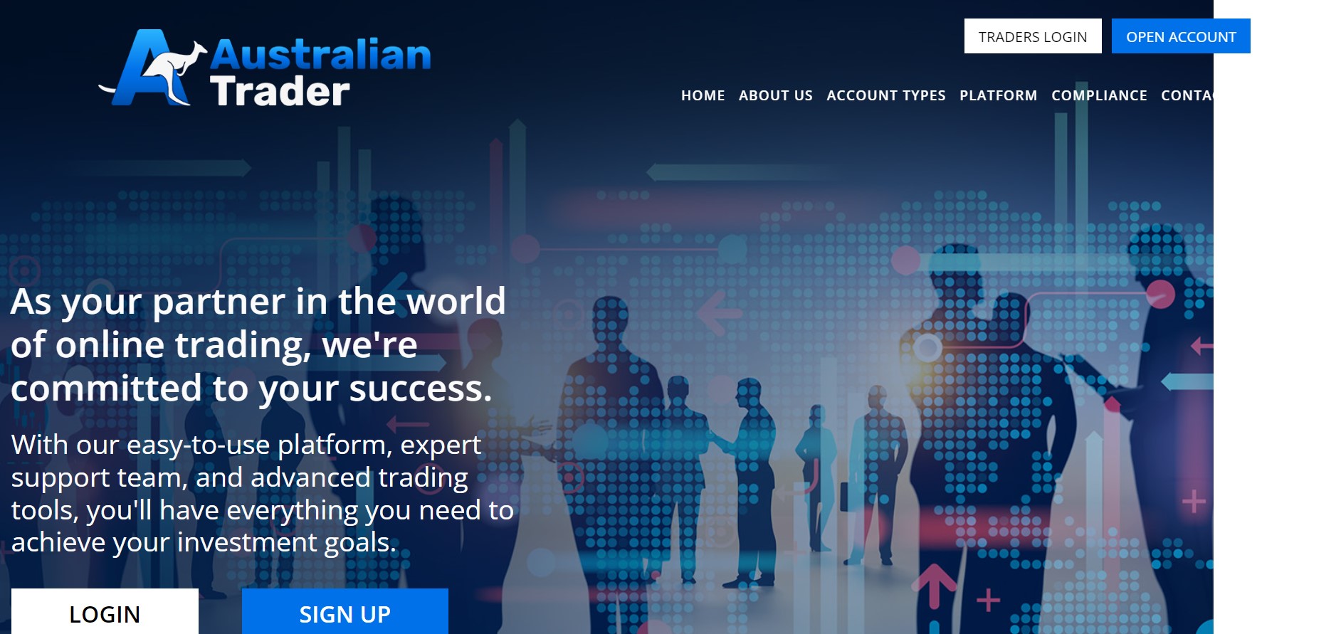 Australian Trader website